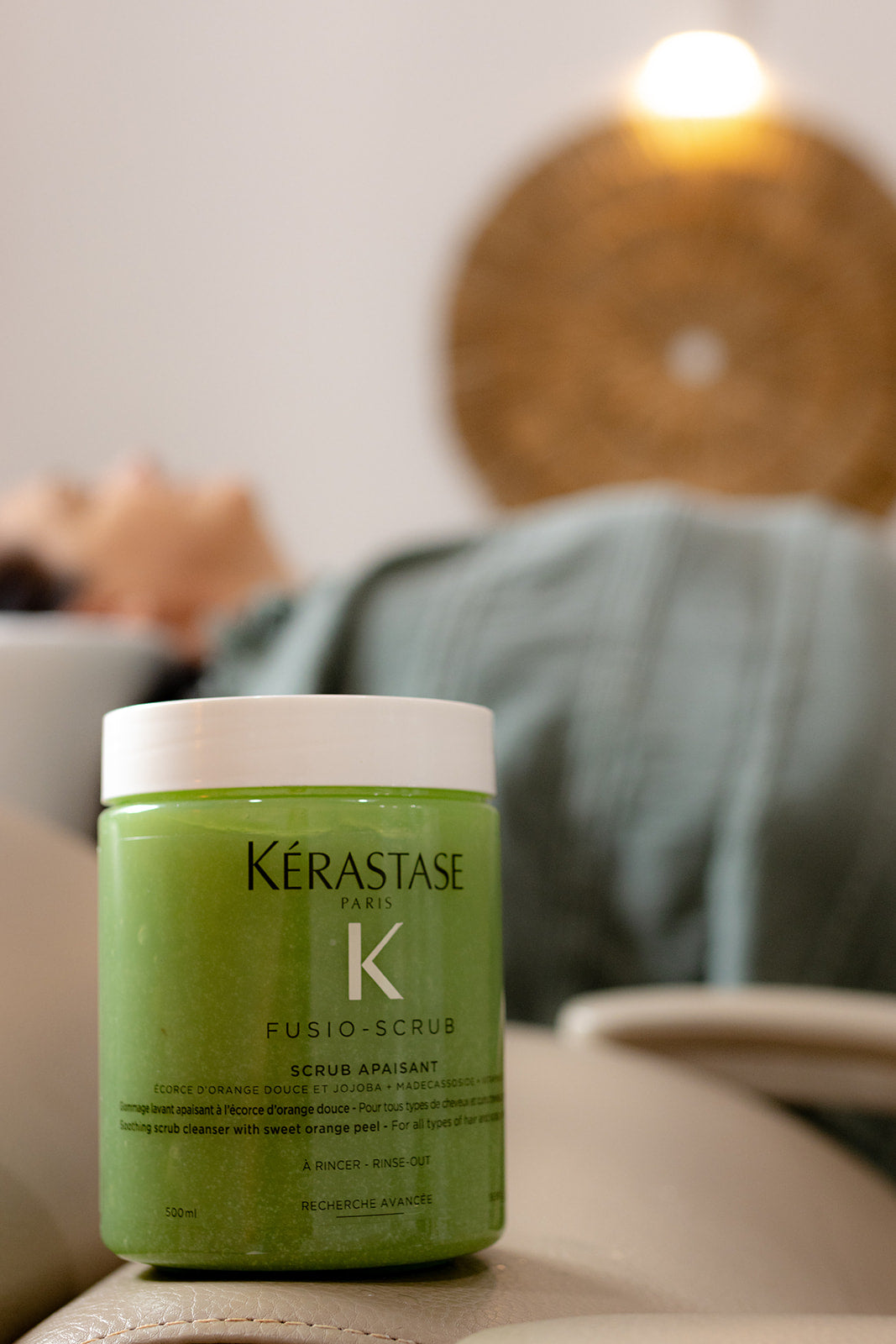 Scalp massage and Fusio Scrub pamper treatment